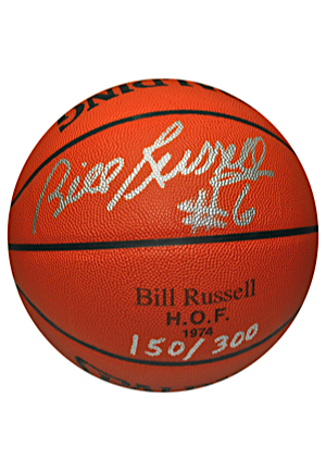 Bill Russell Single-Signed Spalding LE Basketball (JSA)