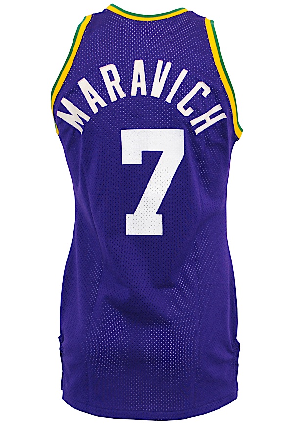 Late 1970's Pete Maravich Game Worn New Orleans Jazz Jersey