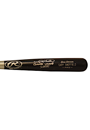 2005 Gary Sheffield New York Yankees Game-Used & Autographed Bat (JSA • PSA/DNA GU9)
