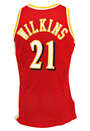1992-93 Dominique Wilkins Atlanta Hawks Game-Used Road Uniform (2)
