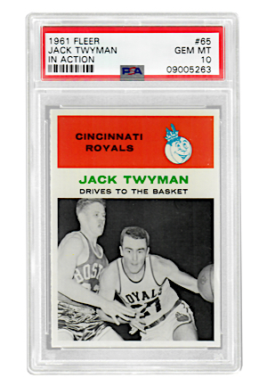 1961 Fleer Jack Twyman #65 (PSA Graded GEM MT 10 • Pop 1)