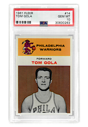 1961 Fleer Tom Gola #14 (PSA Graded GEM MT 10 • Pop 2)