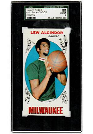 1969-70 Topps Lew Alcindor Rookie #25 (SGC 88 NM/MT 8)
