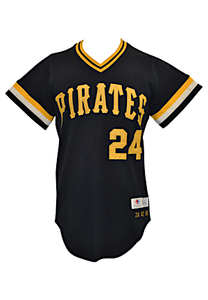 1980 Mike Easler Pittsburgh Pirates Game-Used Home Jersey