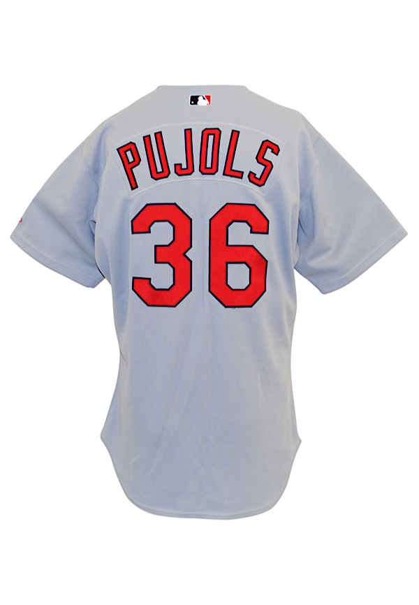 Lot Detail - Albert Pujols Game Used/Worn 2003 Cardinals Jersey (100%  Authentic)