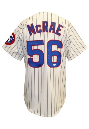 1990s Brian McRae & Manny Alexander Chicago Cubs Game-Used Home Jerseys (2)(JSA)