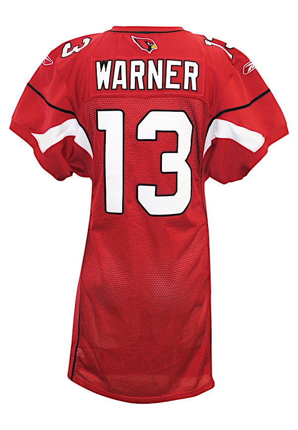 Kurt Warner Game Used Jersey Swatch – AZ Autographs and Collectibles