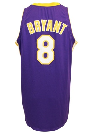 1999-00 Kobe Bryant Los Angeles Lakers Game-Used Road Jersey (Championship Season • Wilt Chamberlain Armband)