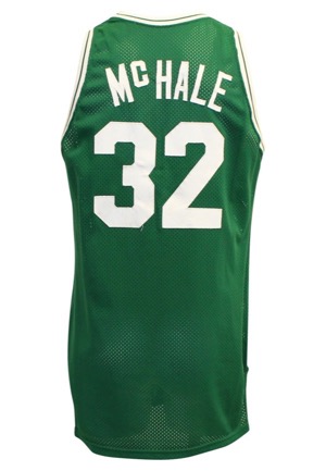 1989-90 Kevin McHale Boston Celtics Game-Used & Autographed Road Jersey (JSA • Basketball HOF LOA • Apparent-Match)