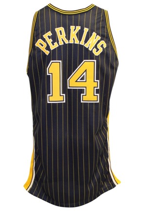 1998-99 Sam Perkins Indiana Pacers Game-Used Road Jersey