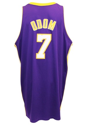 2006-07 Lamar Odom Los Angeles Lakers Game-Used Road Jersey