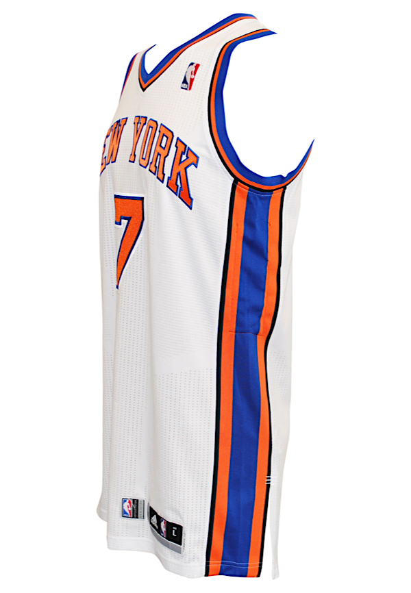 Lot Detail - 2010-11 Carmelo Anthony New York Knicks Signed Game Worn Road  Jersey (MEARS LOA/JSA)