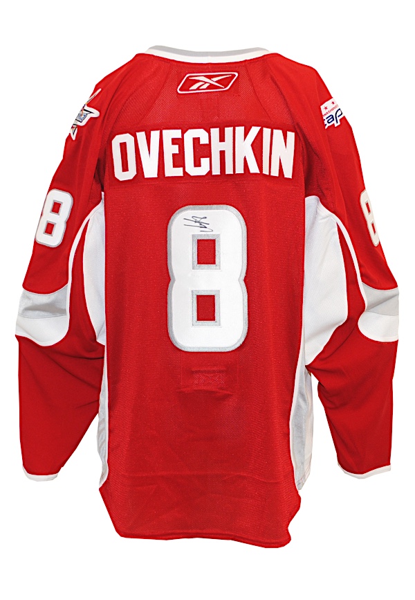 Sold at Auction: Ovechkin signed and framed jersey