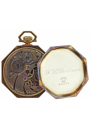 1916 Boston Red Sox Players Championship Pocket Watch Presented To Larry Gardner (Family LOA • Exceedingly Scarce)