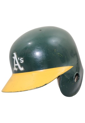 Circa 1990 Rickey Henderson Oakland As Game-Used Helmet