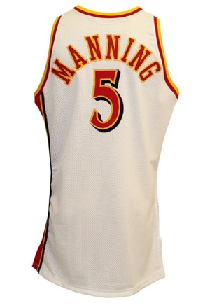 1993-94 Danny Manning Atlanta Hawks Game-Used Home Jersey