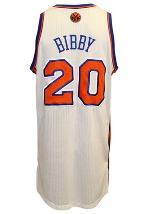 2011-12 Mike Bibby New York Knicks Game-Used "Christmas Day" Home Uniform (2)(Steiner)