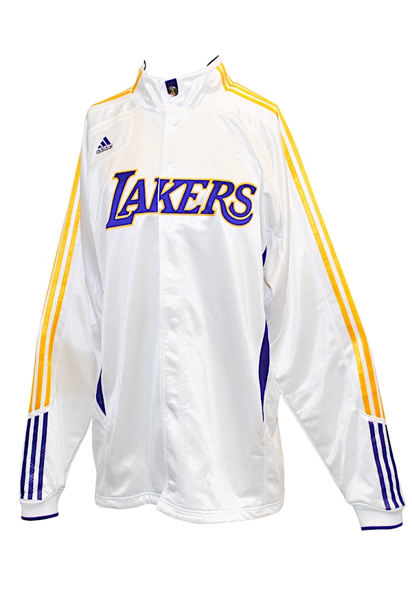 Lot Detail - Circa 2010 Los Angeles Lakers Warm-Up Jacket Attributed To  Kobe Bryant