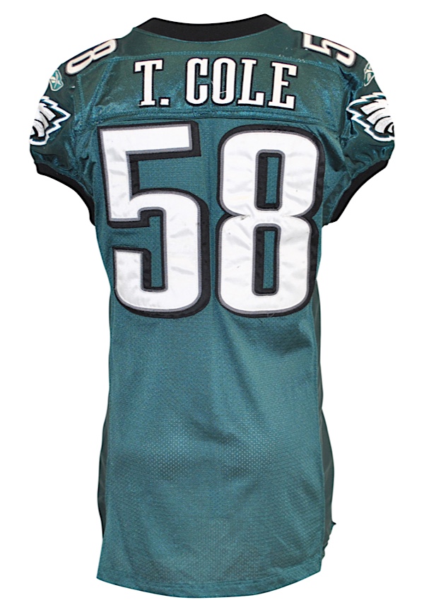 eagles game used jersey