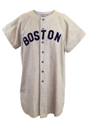 Mid 1940s Joe Cronin Boston Red Sox Player/Manager Game-Used Road Flannel Jersey (Graded 10 • Sourced From Ted Williams • LOA From Consignor • Very Rare)