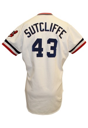 1983 Rick Sutcliffe Cleveland Indians Game-Used Home Jersey (Graded 10)