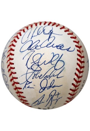 1990s Team-Signed Baseballs Phillies (x2), Giants & Mariners (4)(JSA)