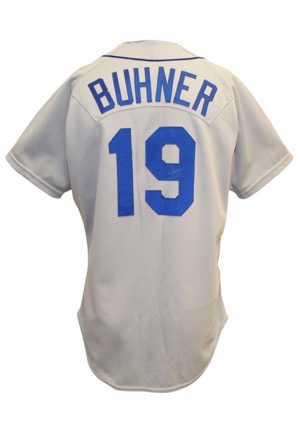 1991 Jay Buhner Seattle Mariners Game-Used & Dual-Autographed Road Jersey (JSA)