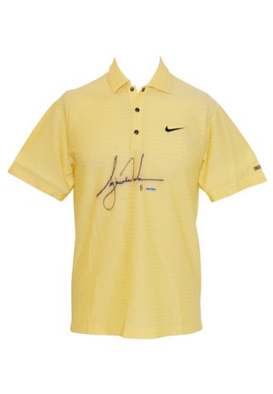 6/15/2007 Tiger Woods "US Open" Tournament-Worn & Autographed Golf Polo (JSA • UDA 1 of 1 • Photo-Matched)