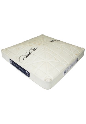 7/9/2011 New York Yankees Game-Used Third Base Autographed & Inscribed By Derek Jeter From Jeters 3,000 Hit Game (JSA • MLB Authenticated • Steiner)