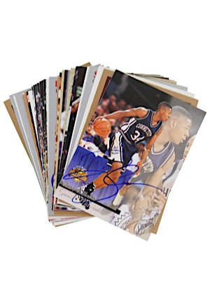Large Grouping Of Autographed Basketball Cards (38)(JSA)