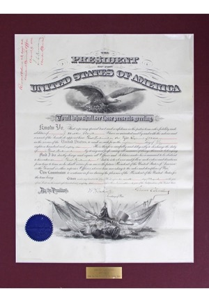 Circa 1885 Grover Cleveland Autographed Presidential & New York Documents (2)(JSA • PSA/DNA)