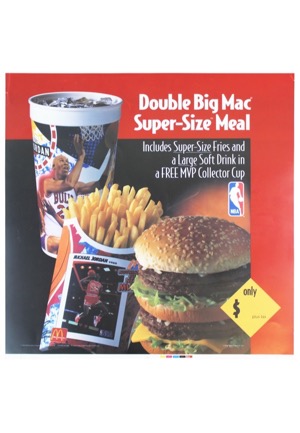 Michael Jordan McDonalds Advertisement Poster & 10 Mini Wheaties Boxes (11)