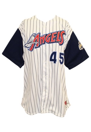 1998 Cecil Fielder Anaheim Angels Game-Used Home Jersey (Final Season)