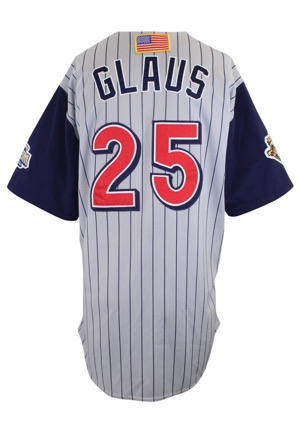 2001 Troy Glaus Anaheim Angels Game-Used Road Jersey