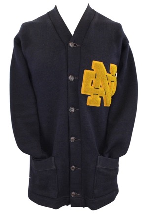 Late 1940s Notre Dame Fighting Irish Player-Worn Varsity Football Sweater