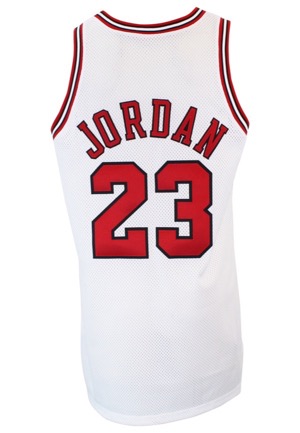 1997-98 Michael Jordan Chicago Bulls Game-Used Home Jersey (Championship Season • MVP Season)