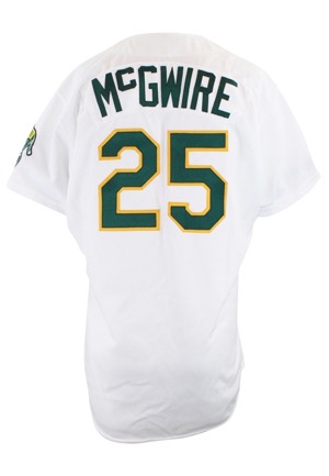 1988 Mark McGwire Oakland As Game-Used Home Jersey