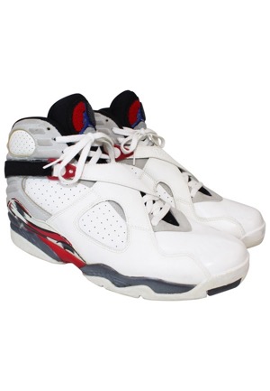 1992-93 Michael Jordan Chicago Bulls Air Jordan VIII Game-Used Sneakers