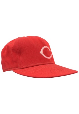 Cincinnati Reds Game-Used & Autographed Cap Attributed To Pete Rose (JSA)