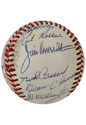 1968 Minnesota Twins Team-Signed OAL Baseball Featuring Carew & Killebrew (JSA)