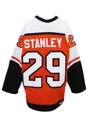 1986-1987 Daryl Stanley Philadelphia Flyers Game-Used Road Jersey