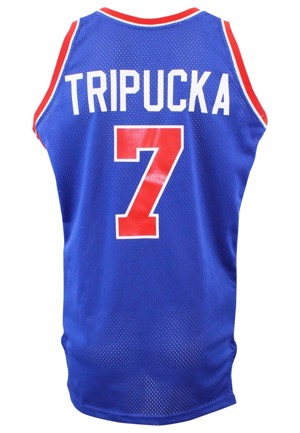 Early 1980s Kelly Tripucka Detroit Pistons Game-Used Road Jersey
