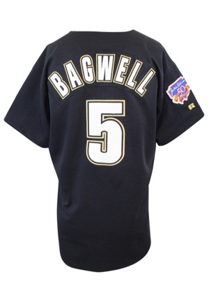 1997 Jeff Bagwell Houston Astros Game-Used Alternate Uniform (2)(Jackie Robinson Patch)