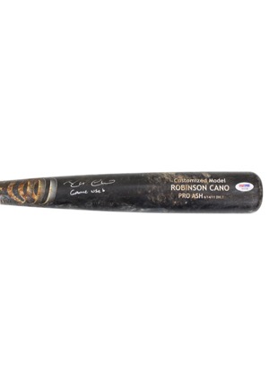2011 Robinson Cano New York Yankees Game-Used & Autographed Bat (JSA • PSA/DNA GU9.5)