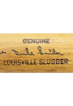Late 1960s Duke Snider Los Angeles Dodgers Game-Used & Autographed Coaches Bat (PSA LOA & PSA/DNA Pre-Cert)