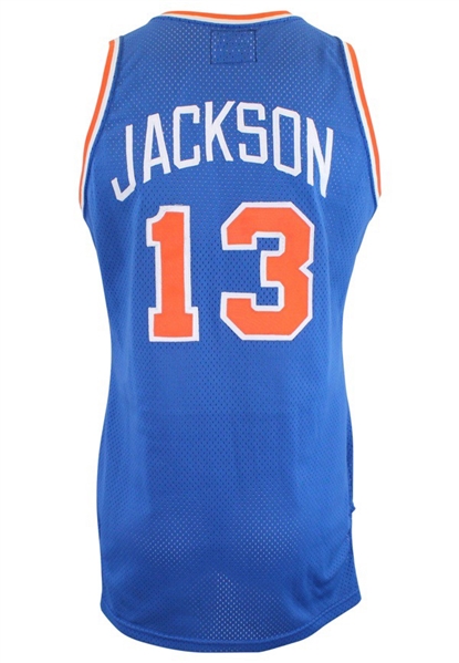1987-88 Mark Jackson New York Knicks Game-Used Road Jersey (Photo-Matched & Graded 10 • RoY Season)