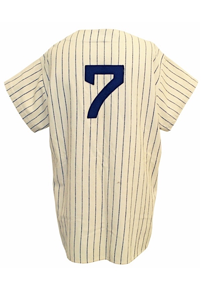 1954 Mickey Mantle NY Yankees Game-Used & Autographed Home Pinstripe Flannel Jersey (Pristine All-Original Condition • Graded A10 By Dave Grob of MEARS Attributing Use To The ‘53 World Series)