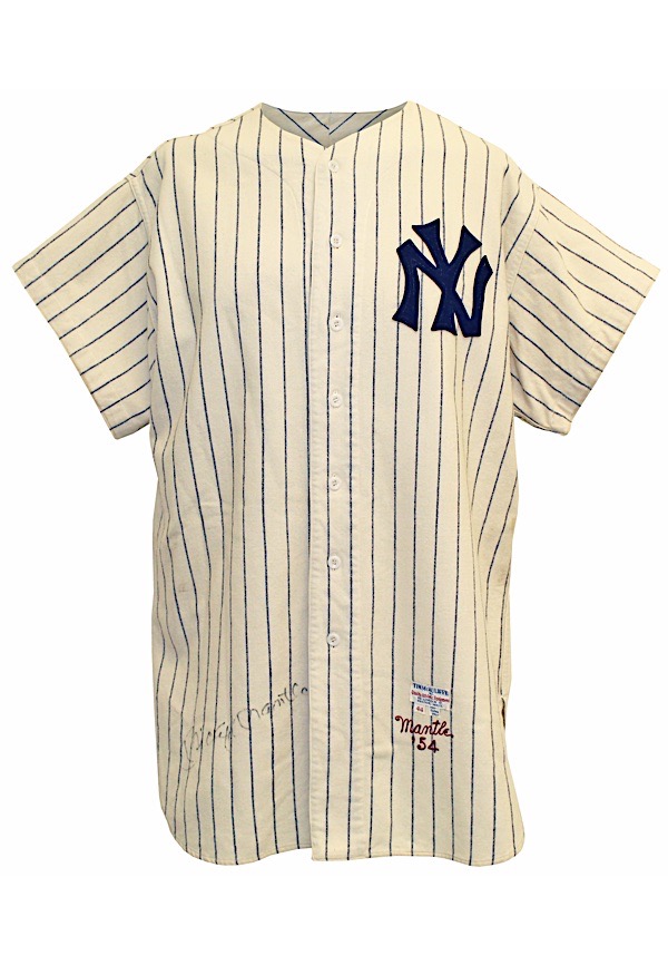 Mickey Mantle Signed 1952 New York Yankees Mitchell & Ness Jersey With JSA  COA
