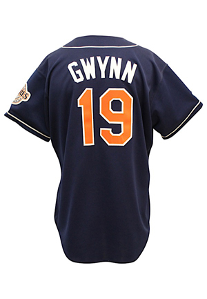 Early 1990s Tony Gwynn San Diego Padres Game-Used Blue Alternate Jersey