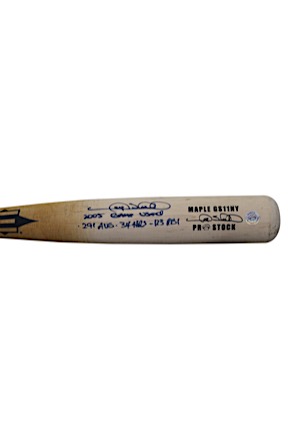 2005 Gary Sheffield New York Yankees Game-Used & Autographed Bat (JSA • Sheffield Hologram • PSA/DNA Pre-Cert)